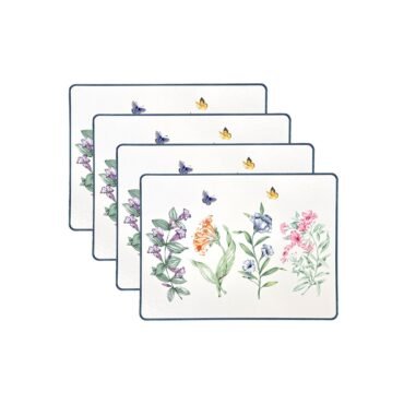 Butterfly Meadow Corkback Placemats - Set Of 4