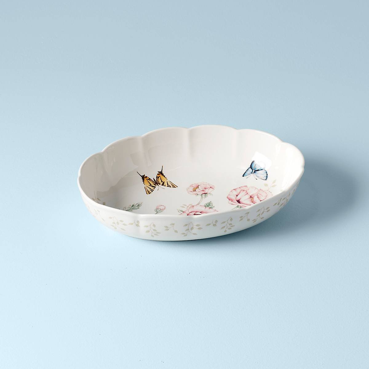Butterfly Meadow Scalloped Oval Baker - Image 2