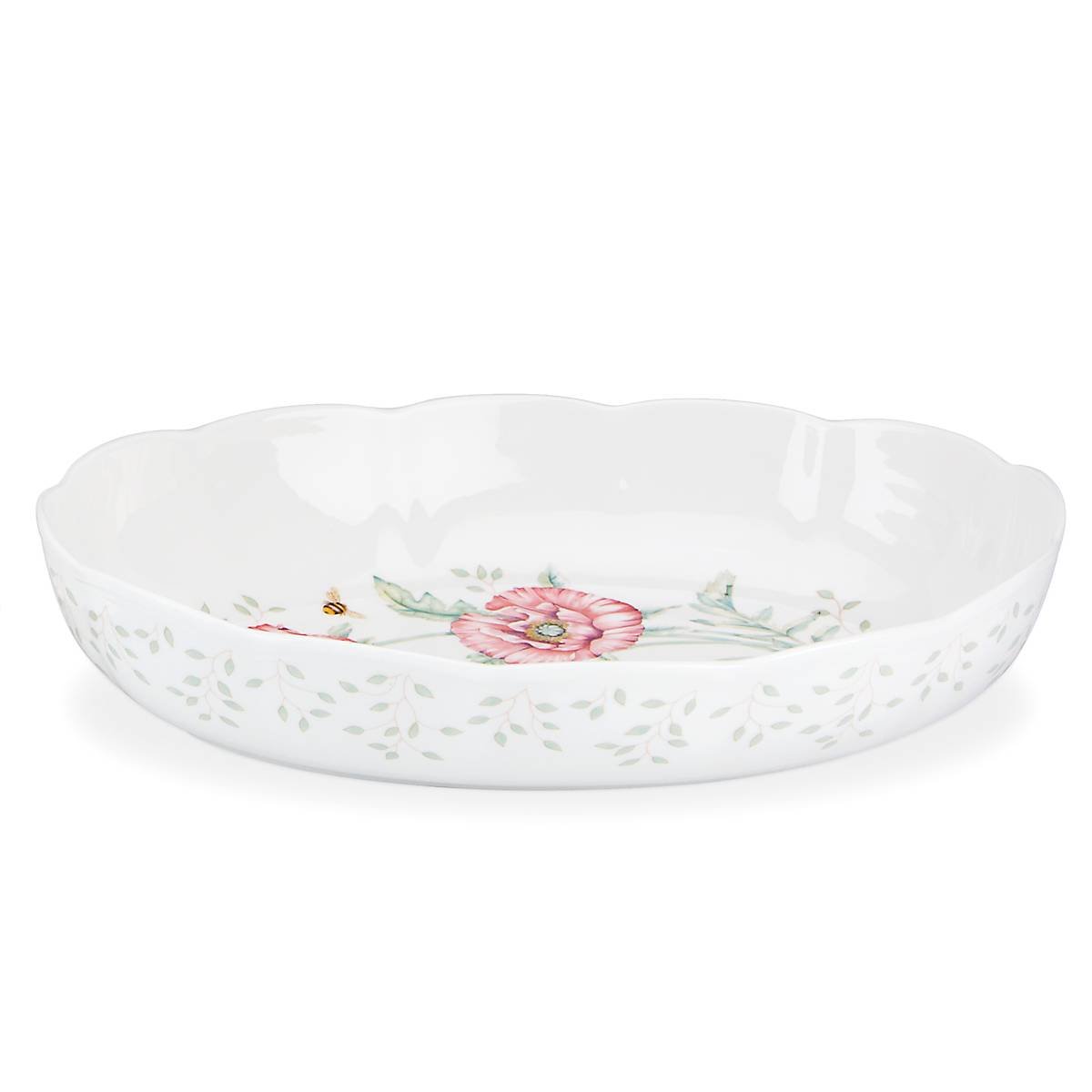 Butterfly Meadow Scalloped Oval Baker - Image 4