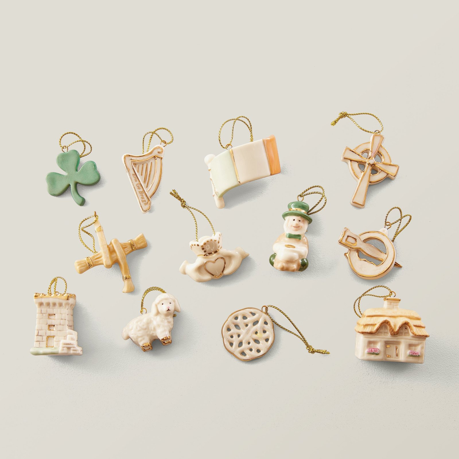 Luck of the Irish 12-Piece Ornament Set