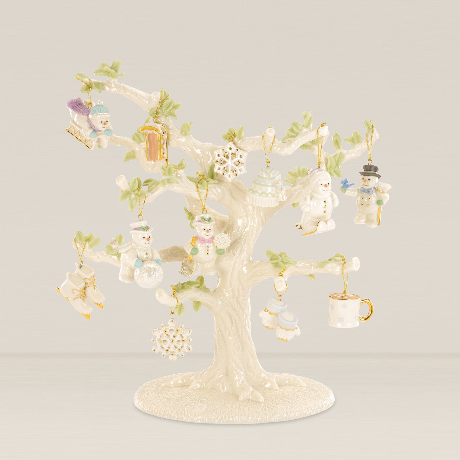 Snow Pals Christmas 13-Piece Ornament & Tree Set