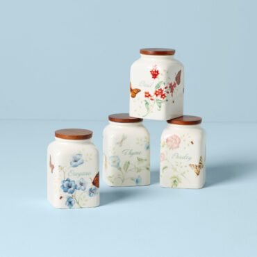 Butterfly Meadow Cooking Spice Jars - Set Of 4
