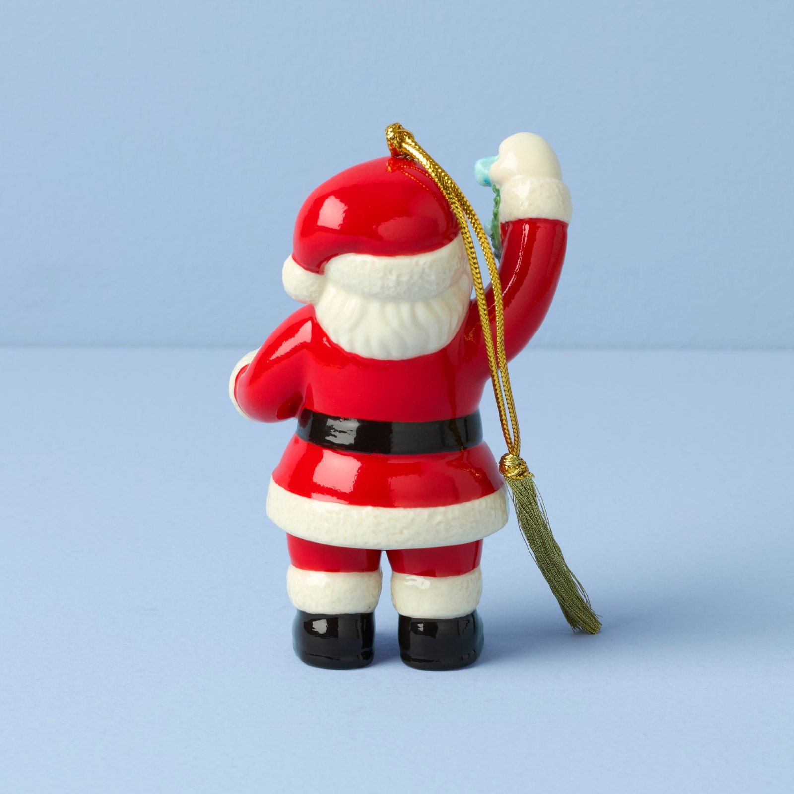2025 Santa With Mistletoe Ornament - Image 2
