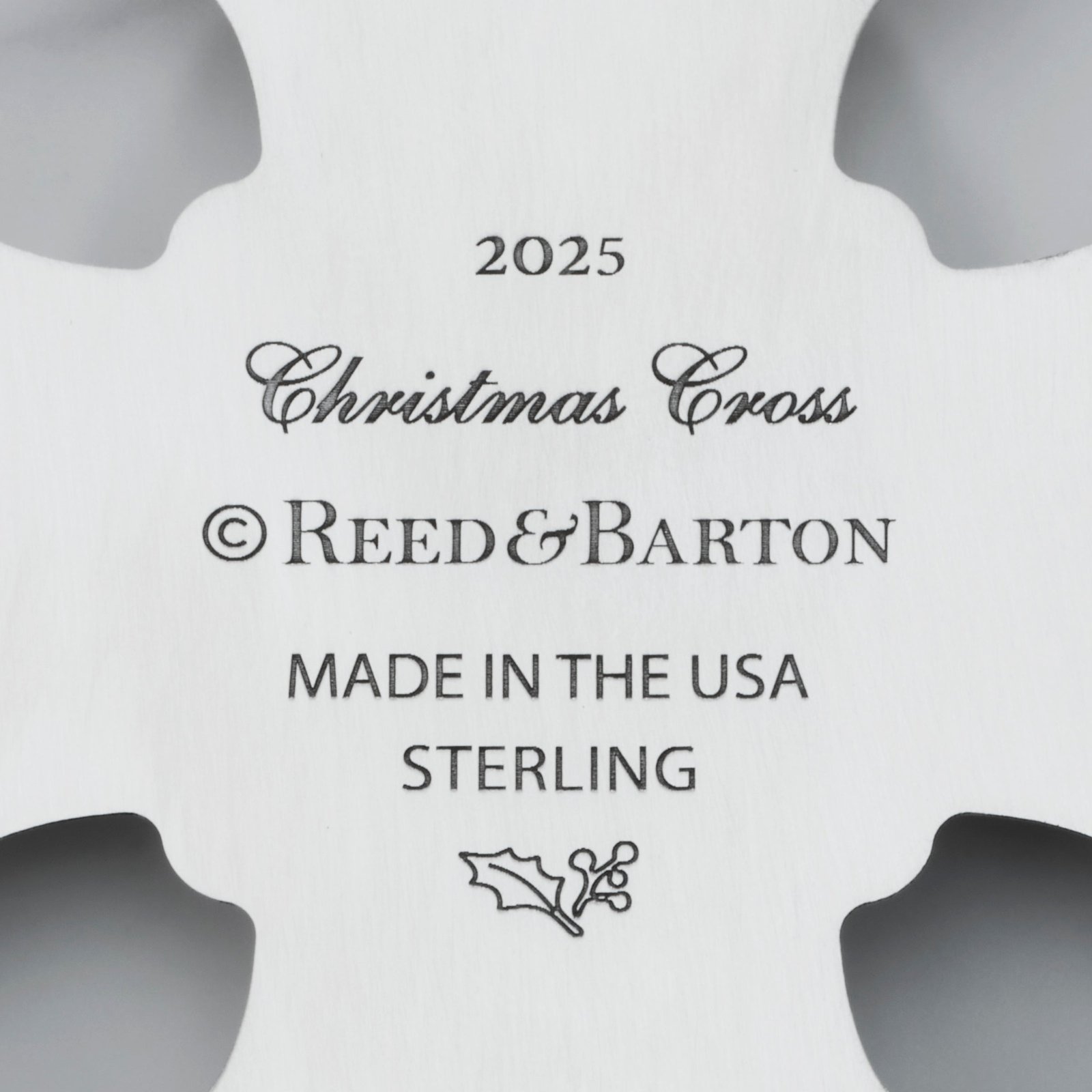 2025 Annual Christmas Cross Sterling Ornament - Image 5