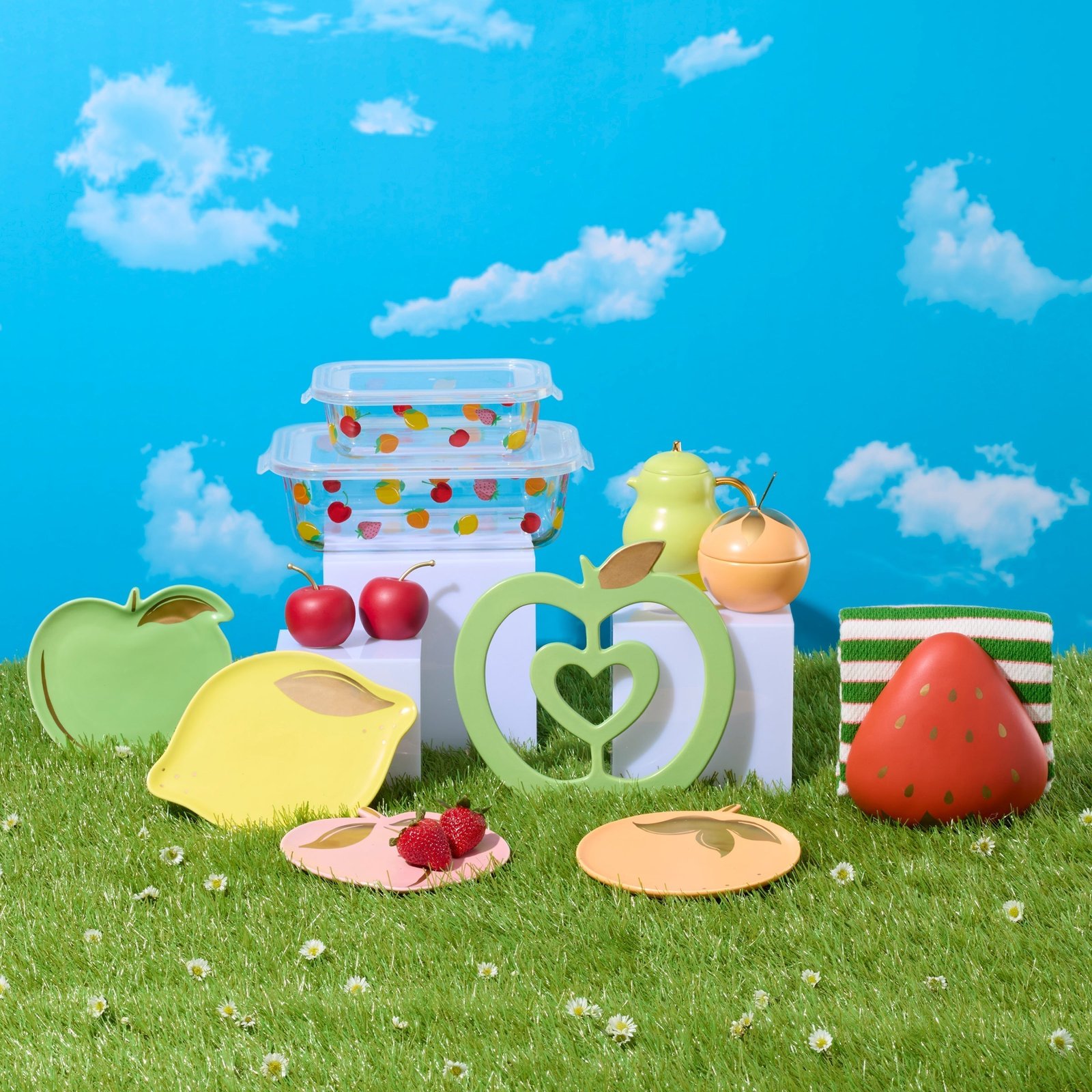 Tutti Fruity 4-Piece Serve & Store Dish Set - Image 4