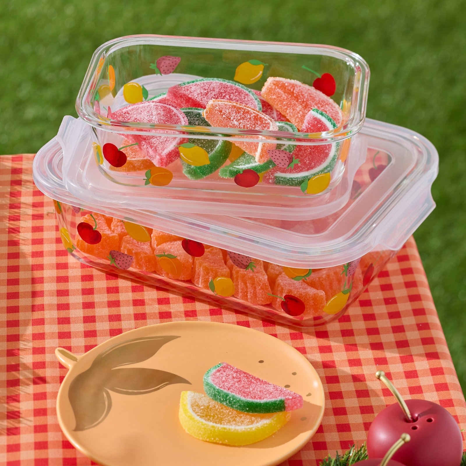 Tutti Fruity 4-Piece Serve & Store Dish Set - Image 3