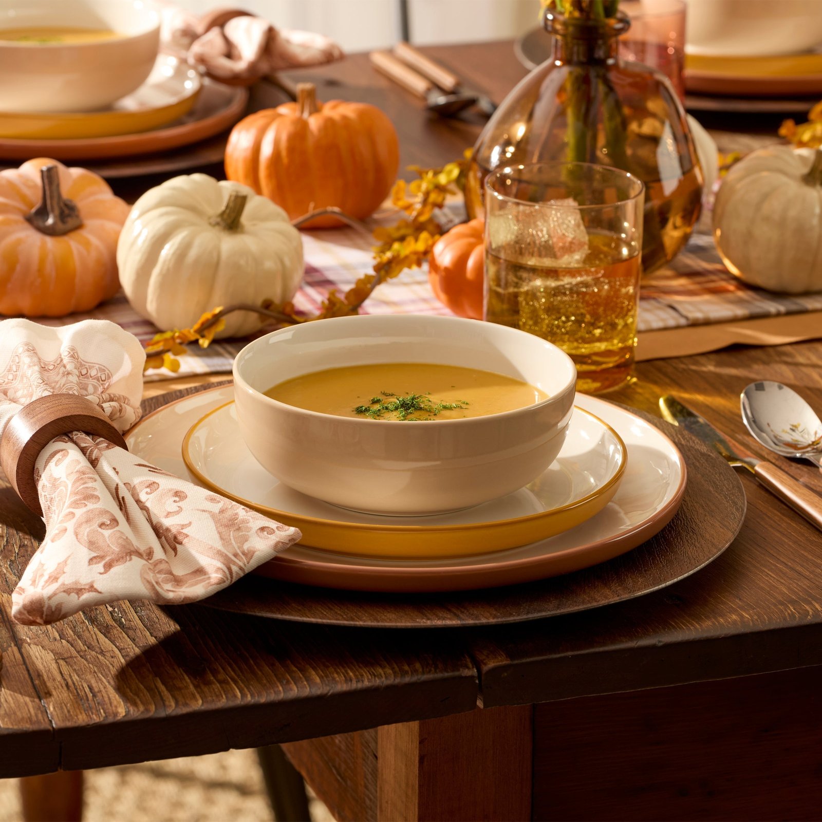 24 Seven Colors Sunbaked 12-Piece Dinnerware Set - Image 2